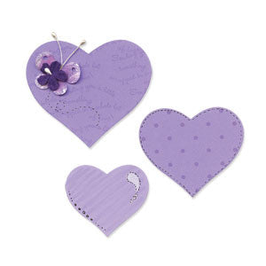Fustella Bigz Cuori Sizzix 656334 - Hearts