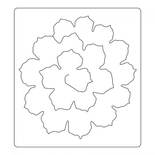 Fustella Bigz Pigna Sizzix - 660035 Jumbo Tattered pinecone Die