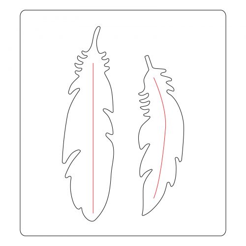 Fustella Bigz Piuma Sizzix - 661711 Feather Die
