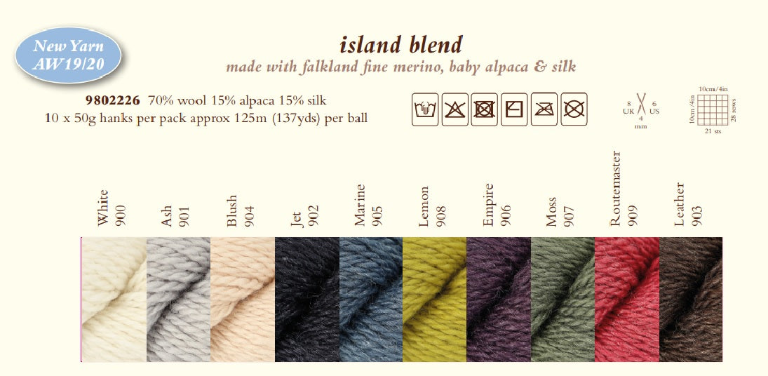 Island Blend Rowan with Alpaca Lana Merino e Seta