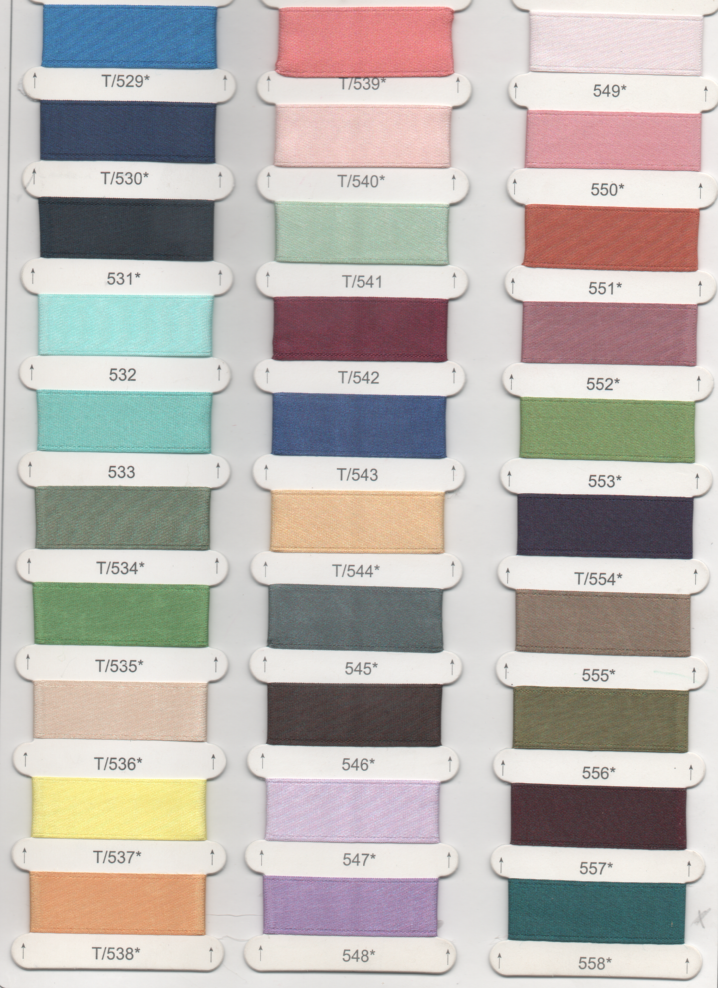 Nastro Doppio Raso 100% Polyestere Larghezza 6 mm