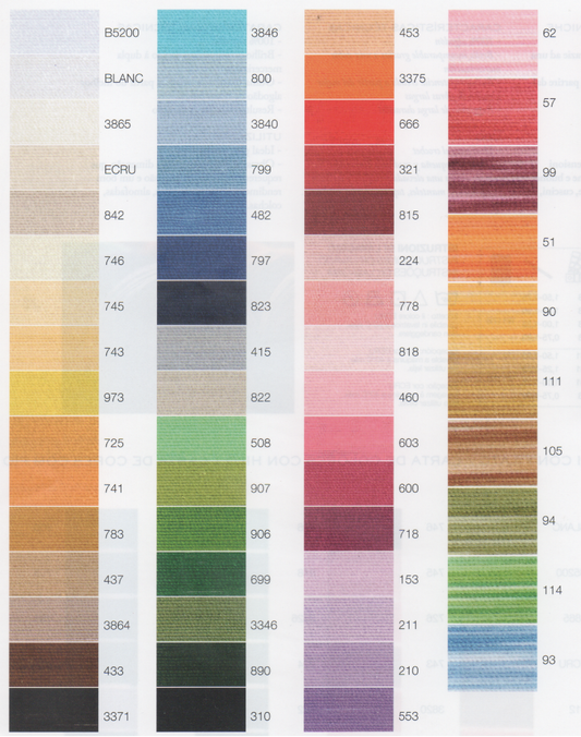 Cotone per Uncinetto Babylo Colorato DMC 50g - Grossezza 30 Filo di Scozia Art 147