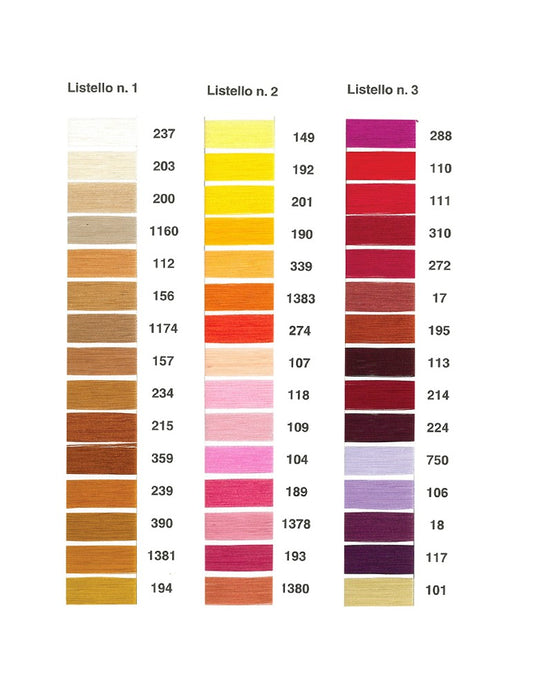 Cucirino Santa Lucia n50 Puro Cotone 200 yards Filati Leone Art 77