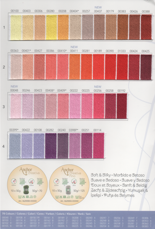 Cotone Anchor Creativa Fino - Mez 100% Cotone