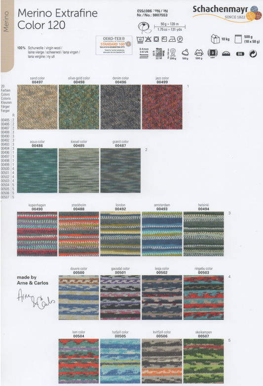 Merino Extrafine Color 120 Pura lana Merino Schachenmayr art 9807553