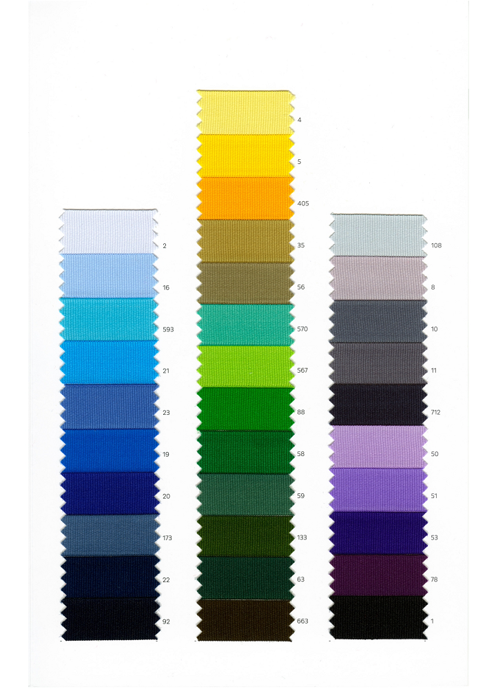 Nastro Gros Grain Rasato 25mm 100% Poliestere art 480 Manubens