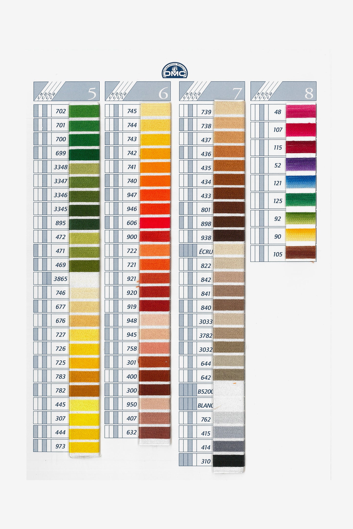 Cotone Ricamo 25 DMC - art 107 Broder Special