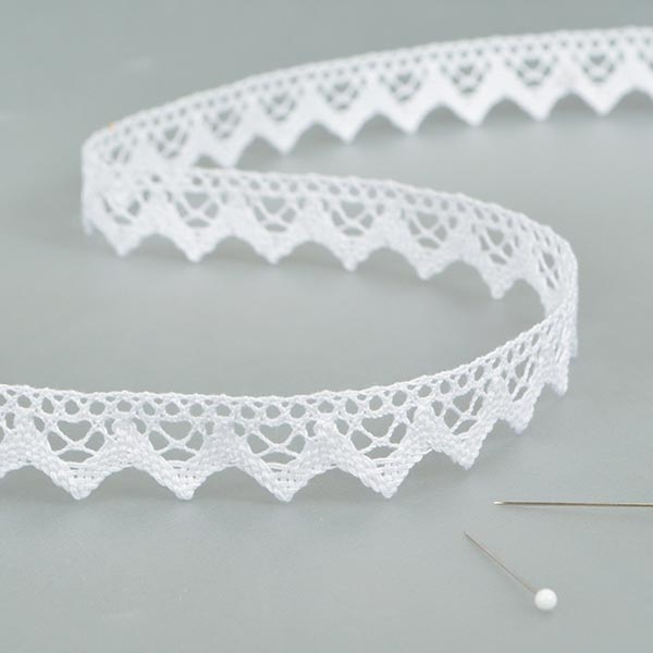 Merletto o Pizzo Tombolo in Cotone Bianco o Colorato art 2710