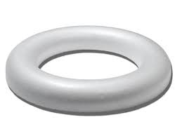 Anello - Ghirlanda con base piatta in Polistirolo
