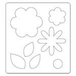 Fustella Bigz Fiori a strati con foglie Sizzix 657690 - Flowers layers & leaves Die
