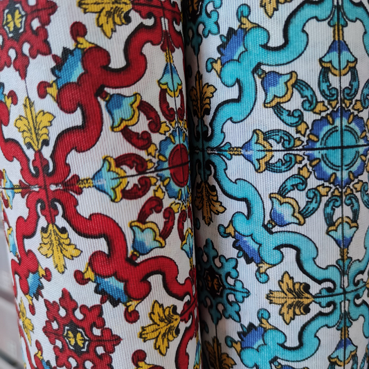 Tessuto Maioliche Siciliane