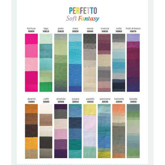 PERFETTO Soft Fantasy con Dralon - Mez Cucirini 100% Acrilico