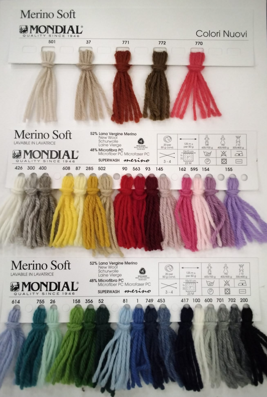Merino Soft Misto lana 52% Lana merino 48% Microfibra - Mondial