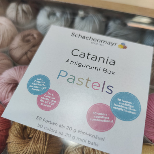 Catania Cotton Amigurumi Box 50 pcs Couleurs Pastels