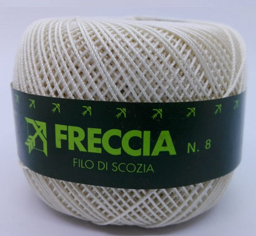 Fil de coton Freccia Green Label Ecosse n°8 100g col 798 et 960