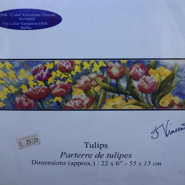 Kit point de croix Tulipes DMC DECO