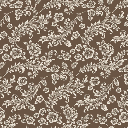 Tissu en coton Floral Jacobean Fabricart